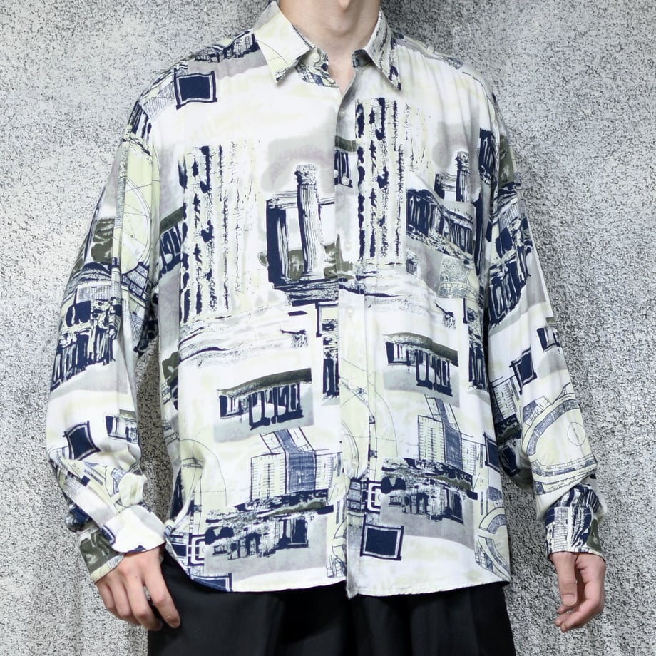 design rayon pattern shirt