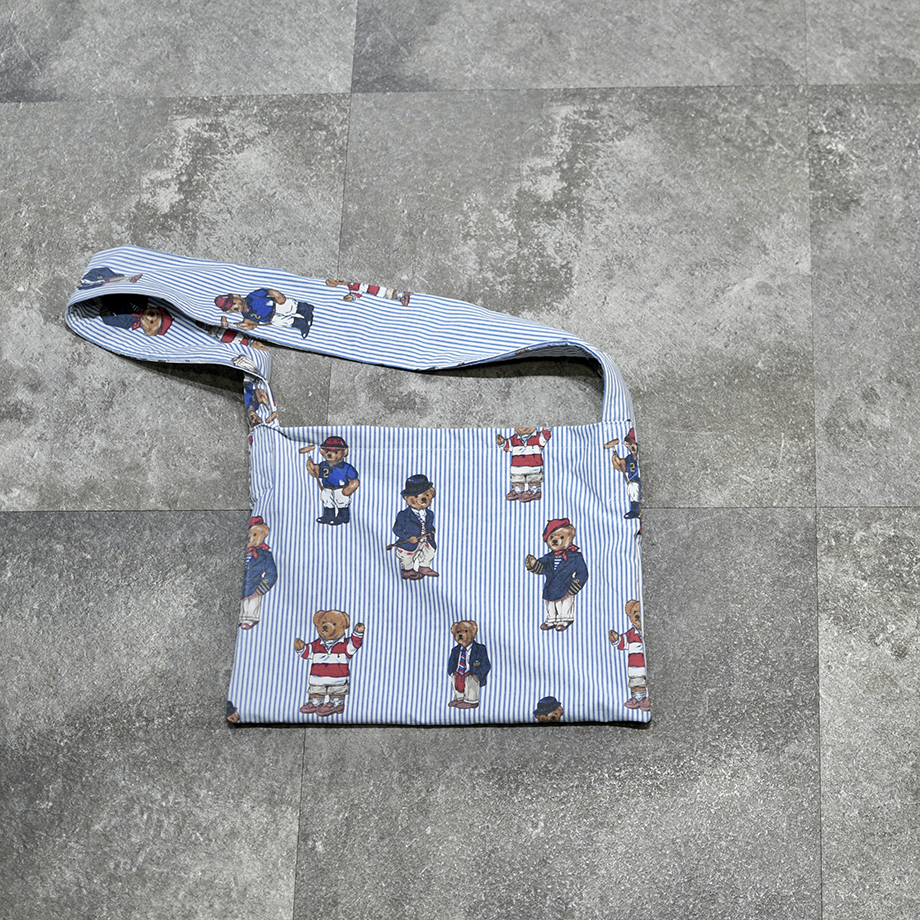 kroneko original POLO BEAR bed sheet shoulder bag