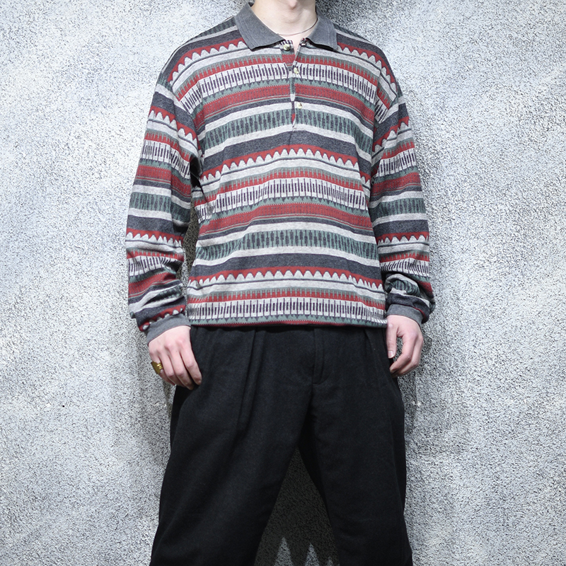 pattern polo shirt