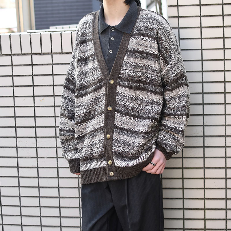 strata design acrylic wool cardigan