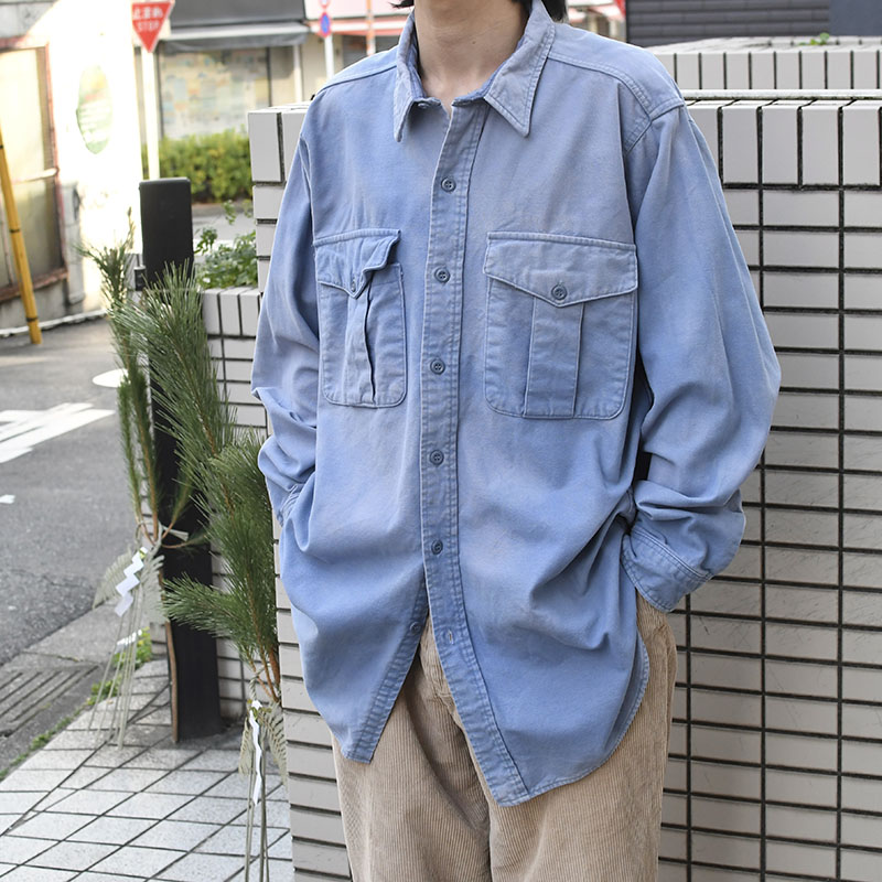 Eddie Bauer bleach chamois shirt