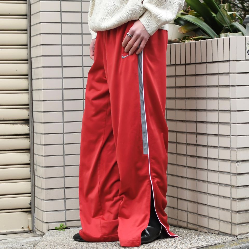 NIKE side line wide track pants