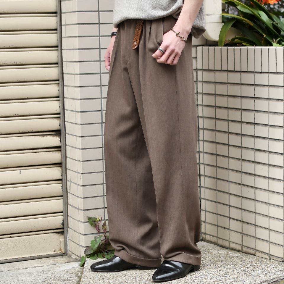 drape silhouette rayon blend 2tuck slacks