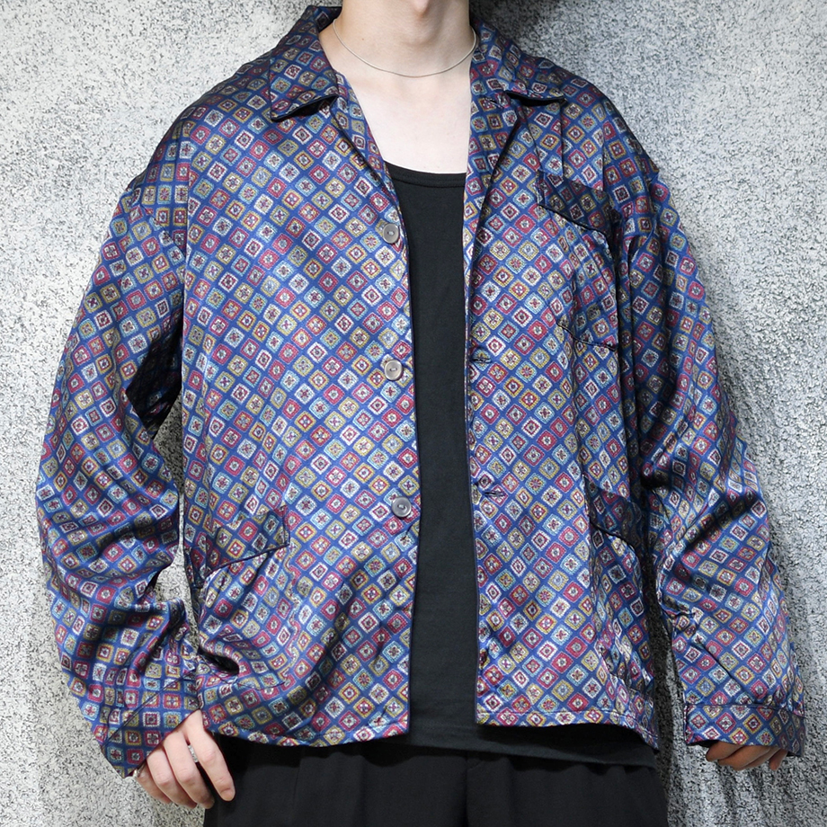 pattern pajama shirt