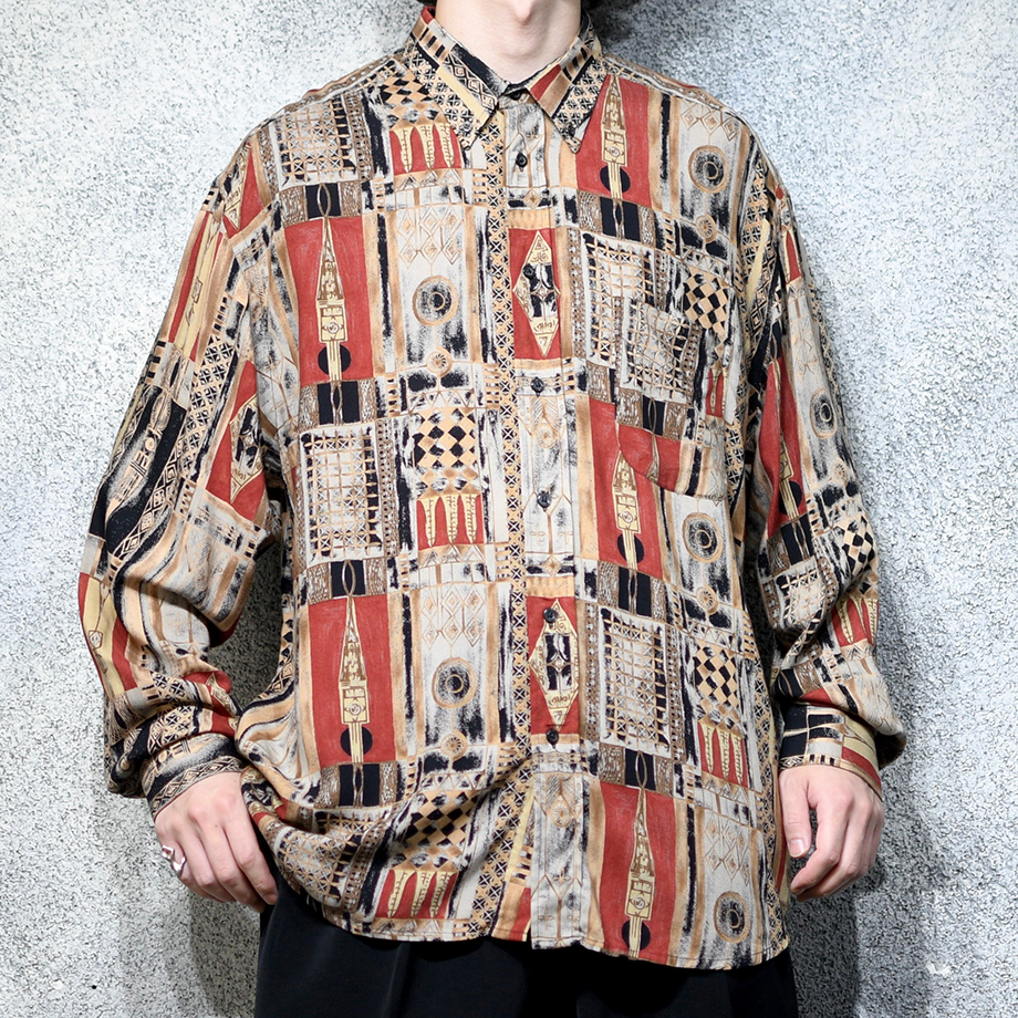 pattern rayon shirt