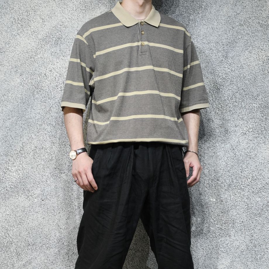 custom draw cord Eddie Bauer border polo shirt
